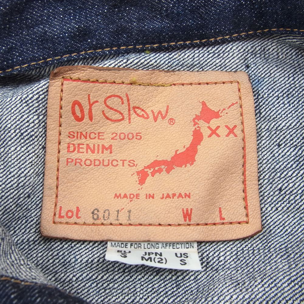 orSlow オアスロウ デニムジャケット 6011 denim jacket 1st