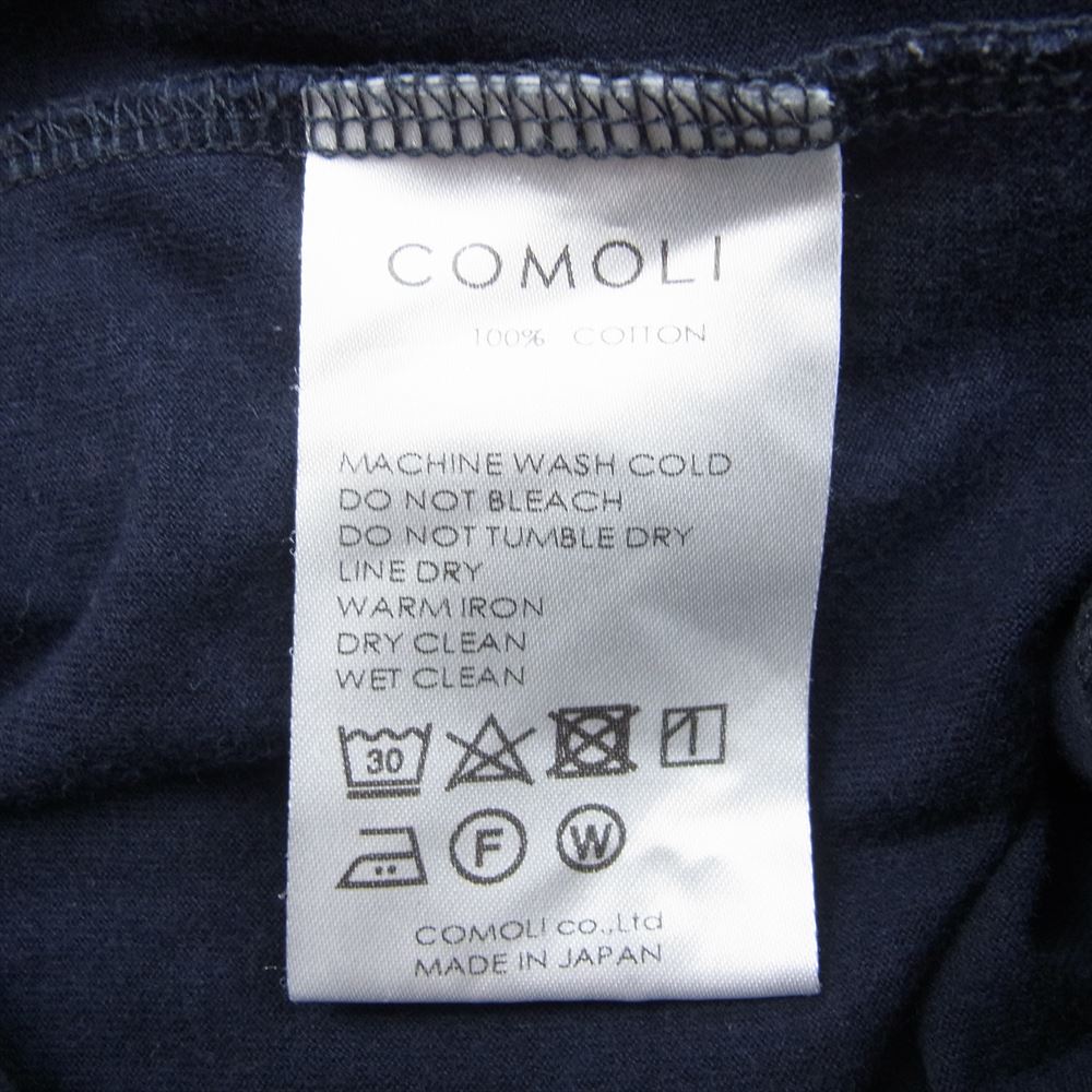 COMOLI コモリ Ｔシャツ 17SS K01-05001 コットン天竺 長袖クルー