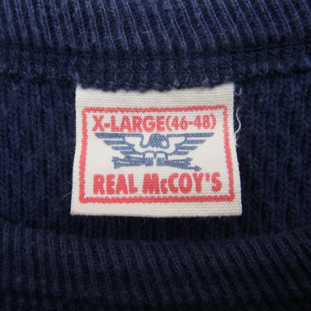 The REAL McCOY'S ザリアルマッコイズ カットソー ヘビーサーマル 長袖カットソー ネイビー系 XL The REAL McCOY'S  USED/古着（Tシャツ/カットソー）｜The REAL McCOY'SのUSED/古着通販サイト - SMASELL（スマセル）