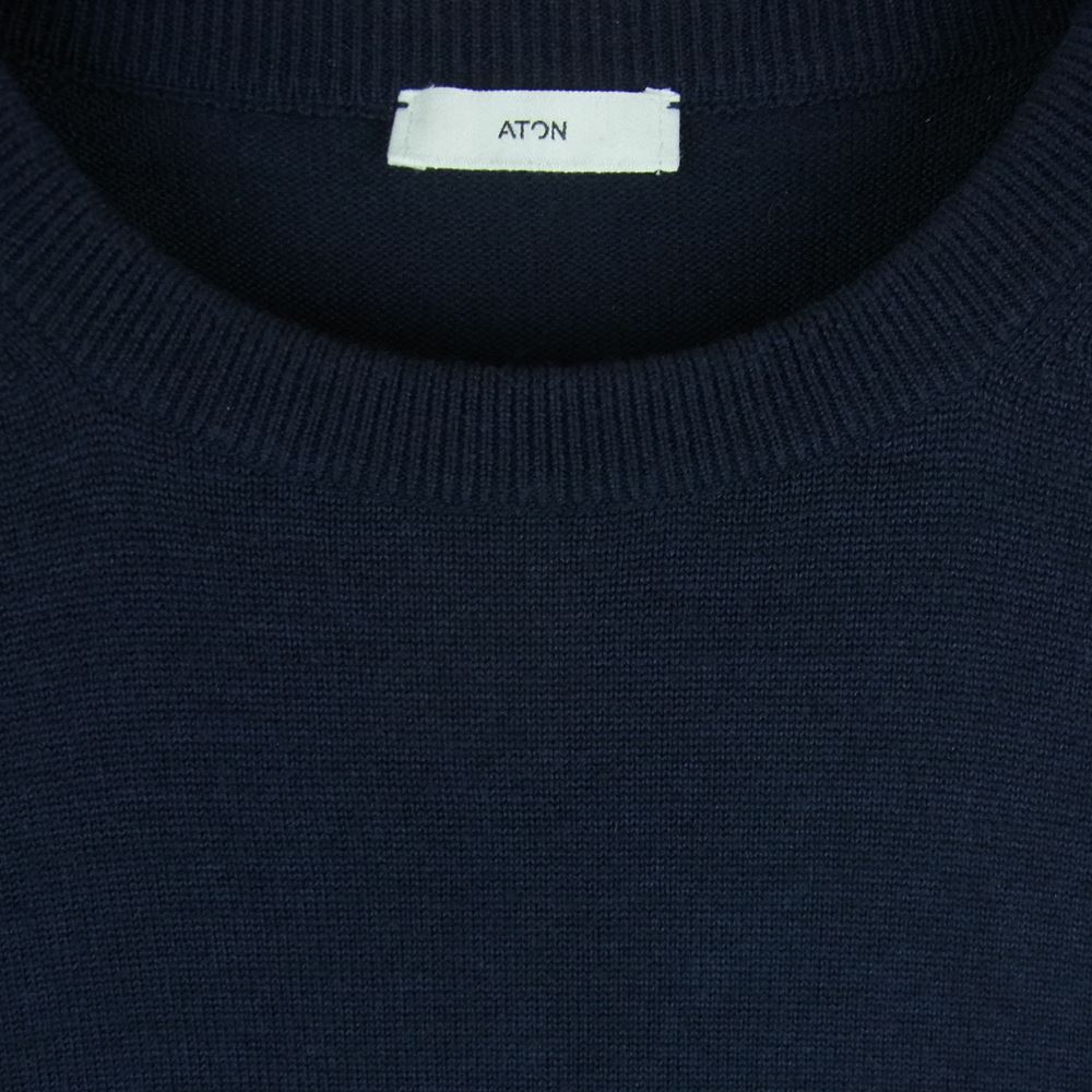 エイトン ATON ニット 7043321 472930 WOOL CASHMERE SILK ウール