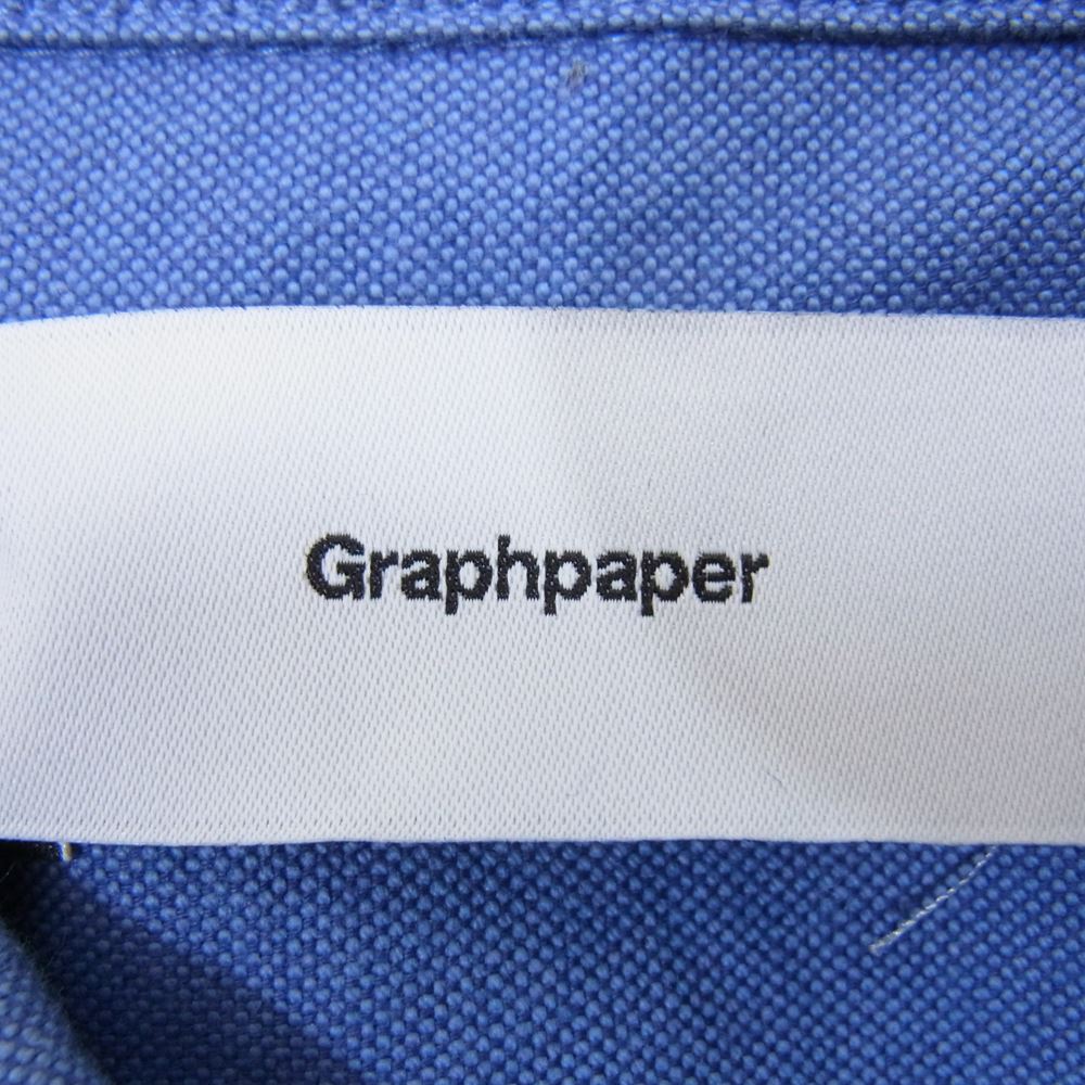 GRAPHPAPER グラフペーパー 半袖シャツ 23SS GM232-50026B Oxford S/S
