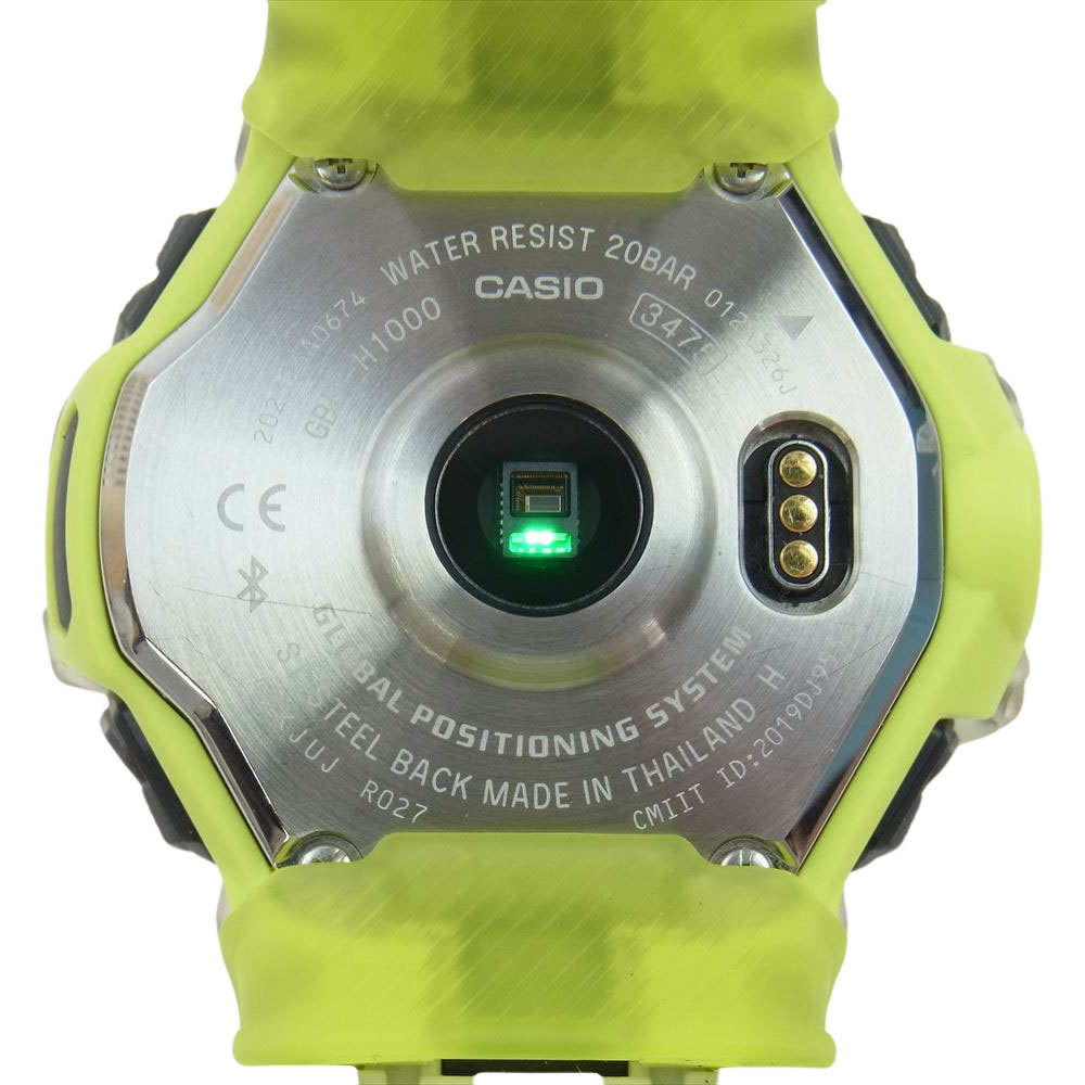 CASIO G-SHOCK カシオ ジーショック 時計 GBD-H1000-7A9JR G-SQUAD Gスクワッド Bluetooth搭載 GPSソーラー電波 ウォッチ 腕時計 ホワイト系 ライトグリーン系