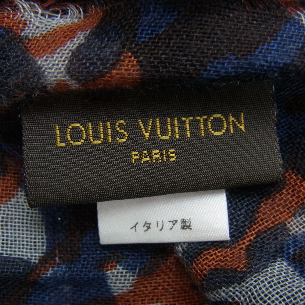 LOUIS VUITTON ルイ・ヴィトン ストール カシミヤ シルク 総柄 大判