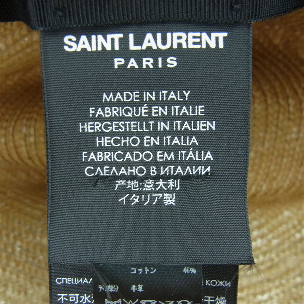 SAINT LAURENT サンローラン 帽子 608759 4YB83 国内正規品 レーヨン