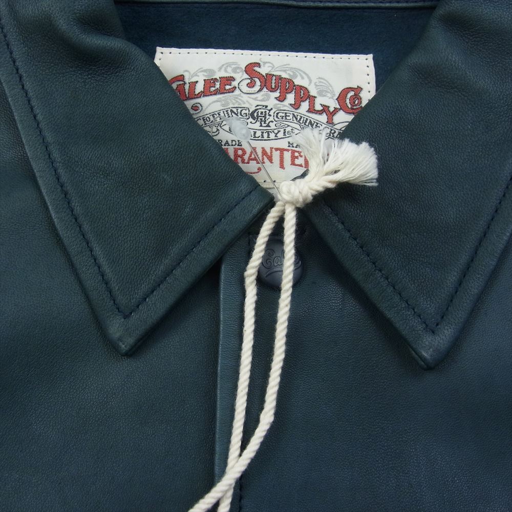 CALEE キャリー Sheep skin shirt jacket レザー - レザージャケット