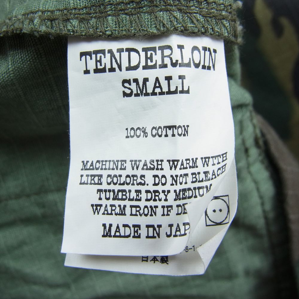 TENDERLOIN テンダーロイン 長袖シャツ T-BDU JKT カモフラ 長袖 シャツ ジャケット ブラック ブラック系