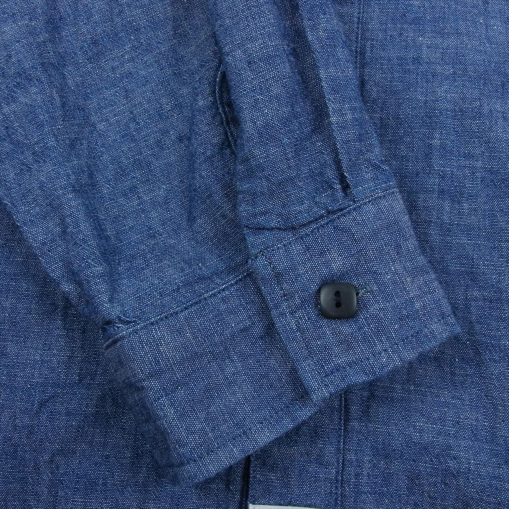 TENDERLOIN テンダーロイン 長袖シャツ HIGH NECK CHAMBRAY SHT