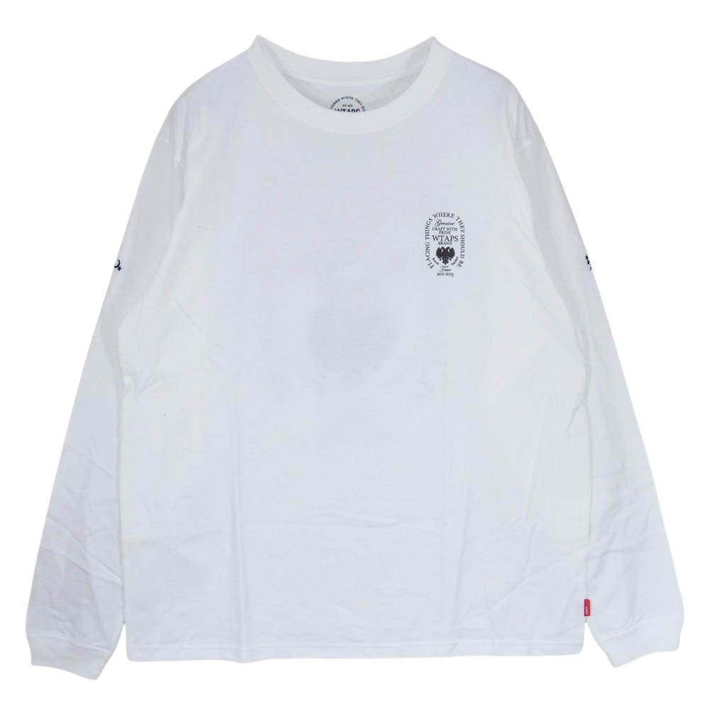 WTAPS ダブルタップス カットソー MILSPECC 長袖 Tシャツ ホワイト系 1