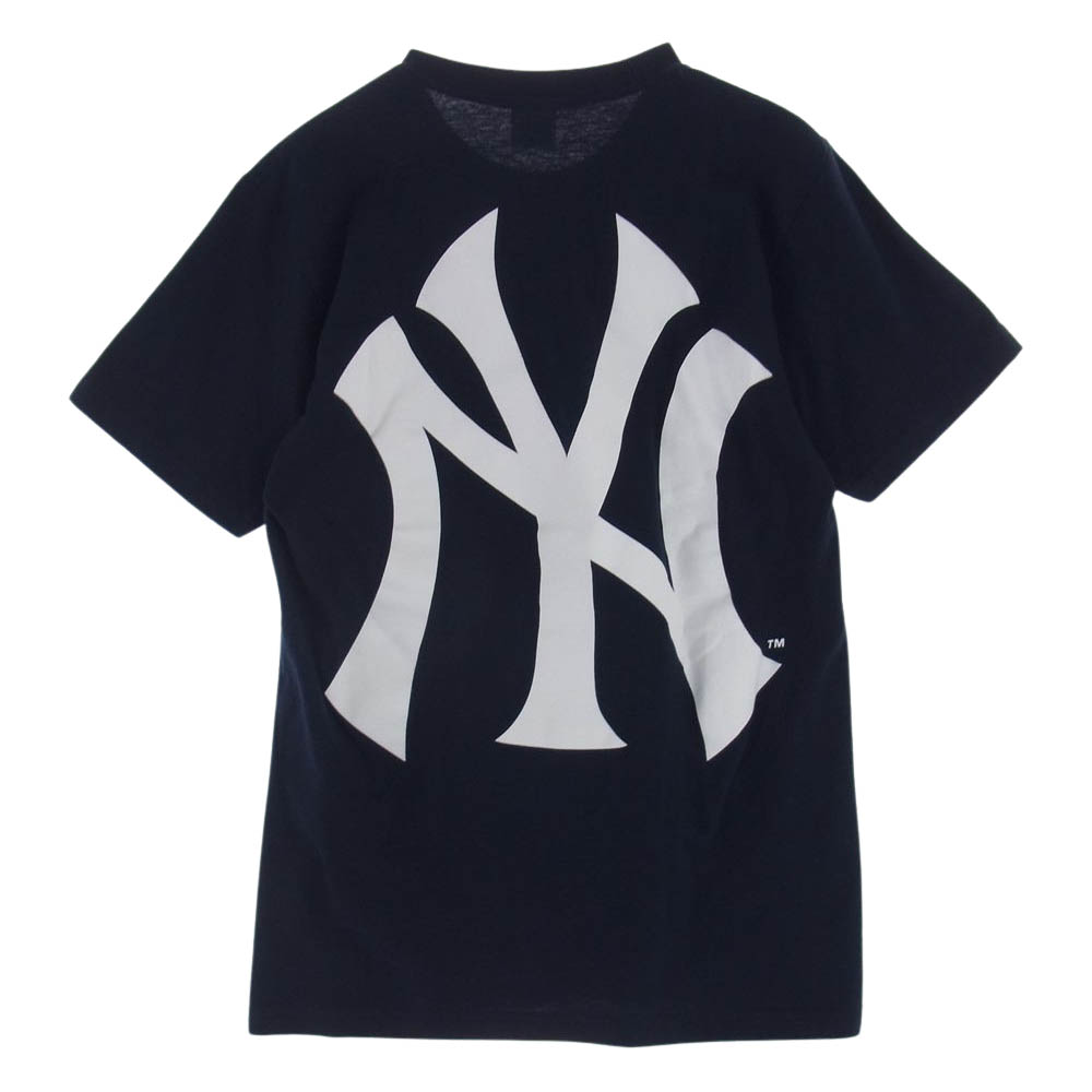 Supreme シュプリーム Ｔシャツ 15SS × New York Yankees Box Logo Tee ニューヨークヤンキース ボックスロゴ プリント 半袖 Tシャツ ホワイト系 M