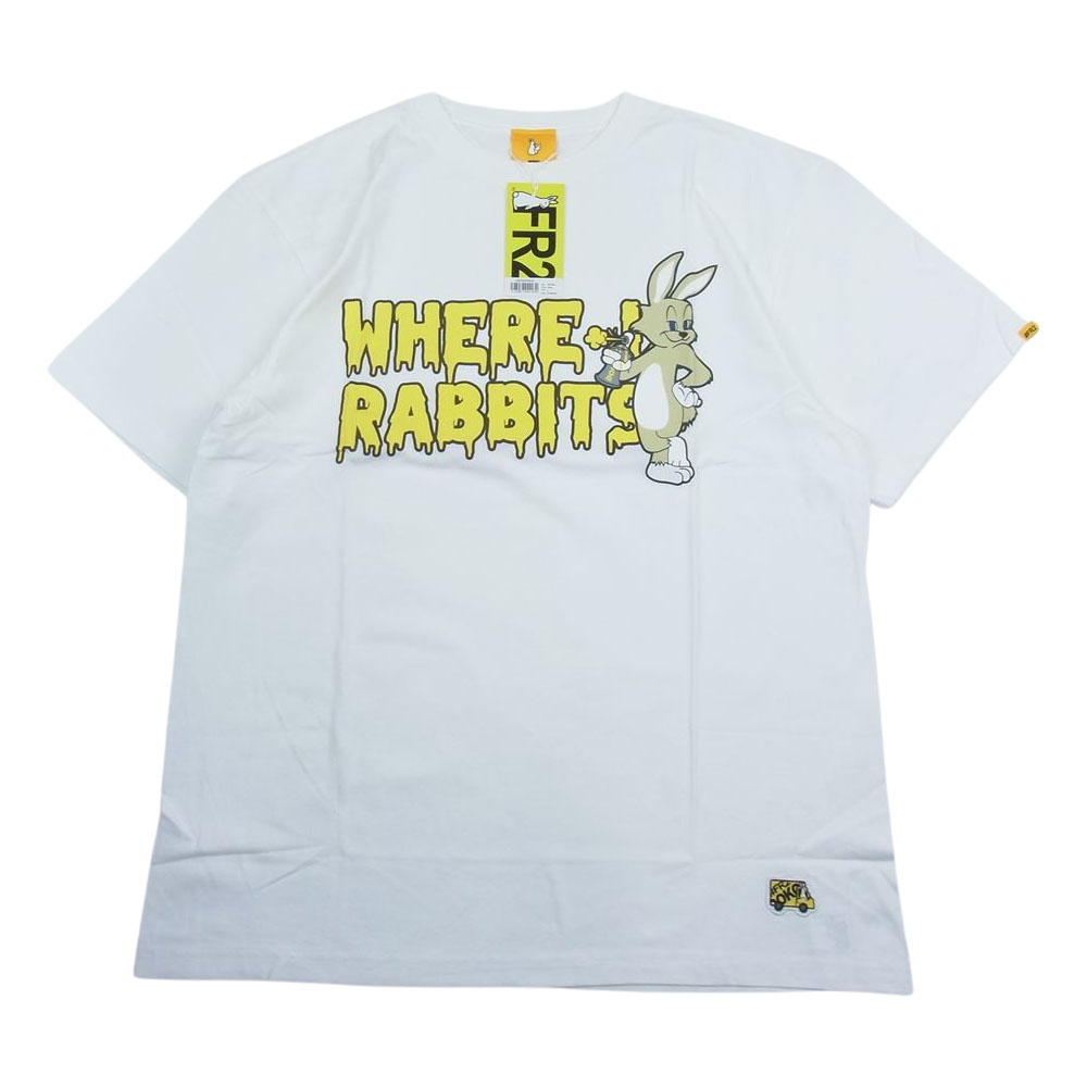 エフアールツー FR2 Ｔシャツ WHERE RABBITS プリント 半袖 Tシャツ