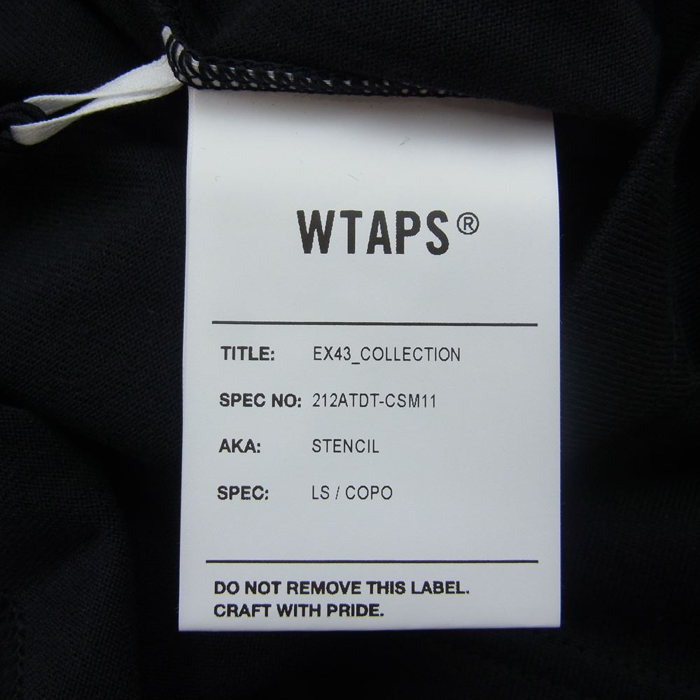 WTAPS ダブルタップス カットソー 21AW 212ATDT-CSM11 STENCIL LS COPO