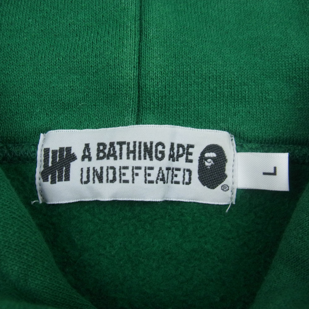 エイプApesupA BATHING APE × undefeated Hoodie  Sサイズ