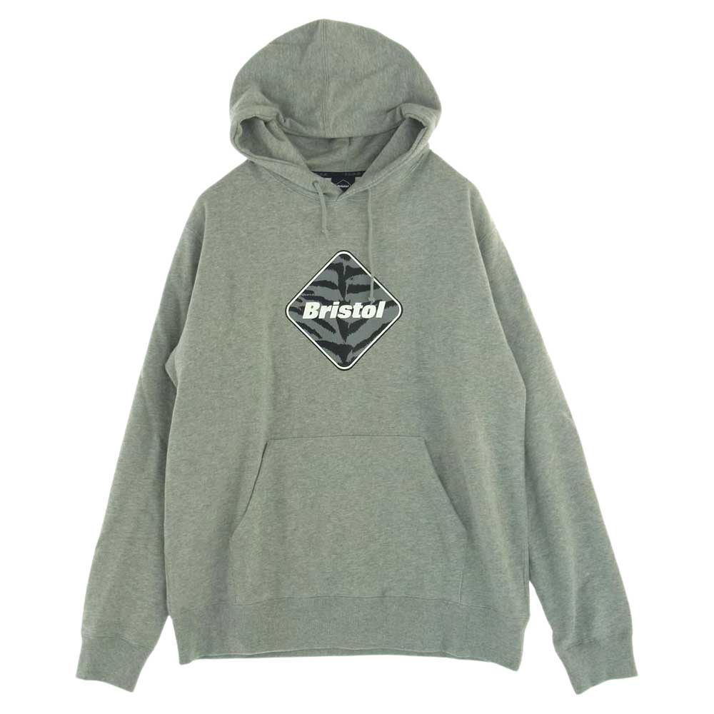 F.C.Real Bristol エフシーレアルブリストル 15AW Hoodie プルオーバースウェットパーカー グレー Size XL