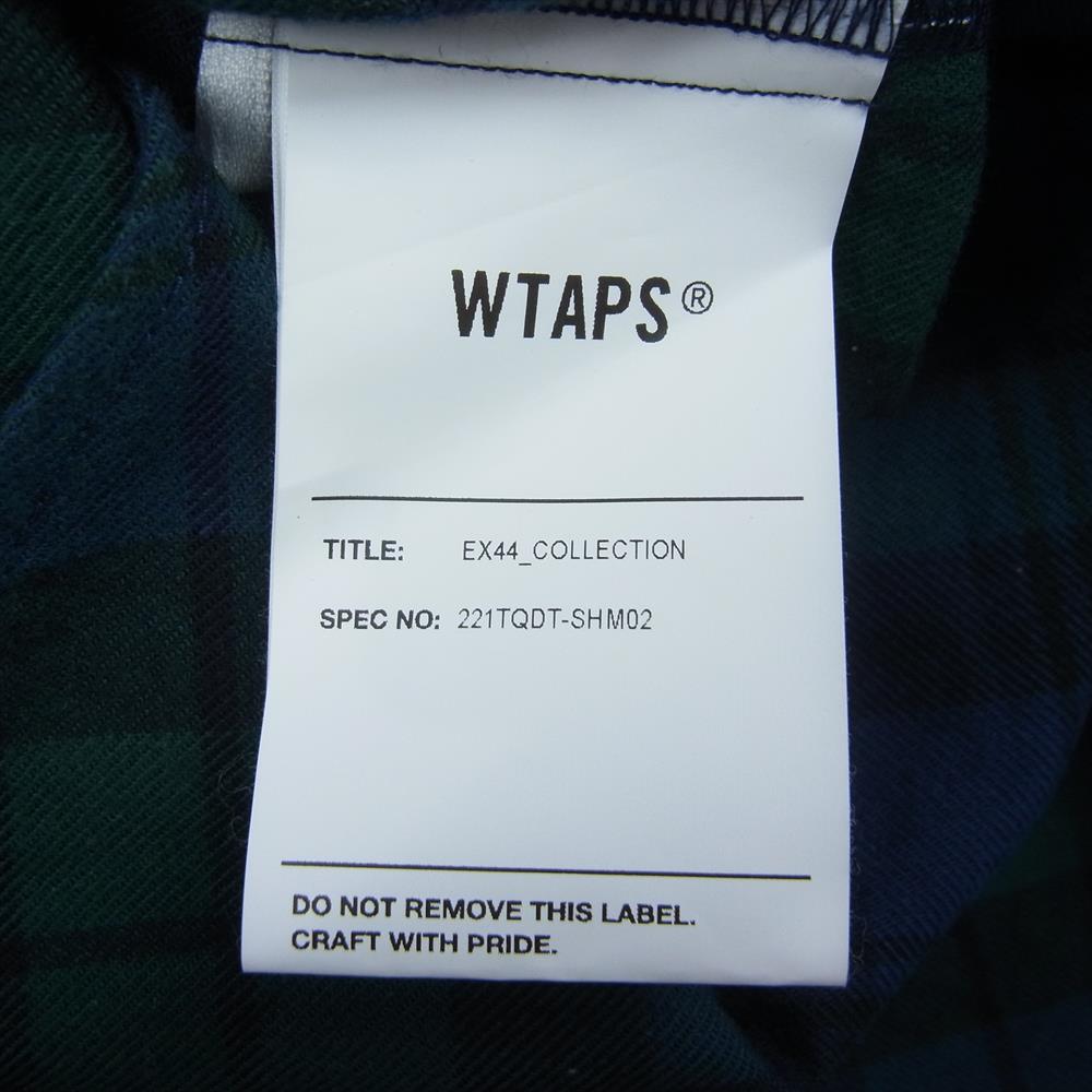 WTAPS ダブルタップス 長袖シャツ 22SS 221TQDT-SHM02 GREEN WCPO 02