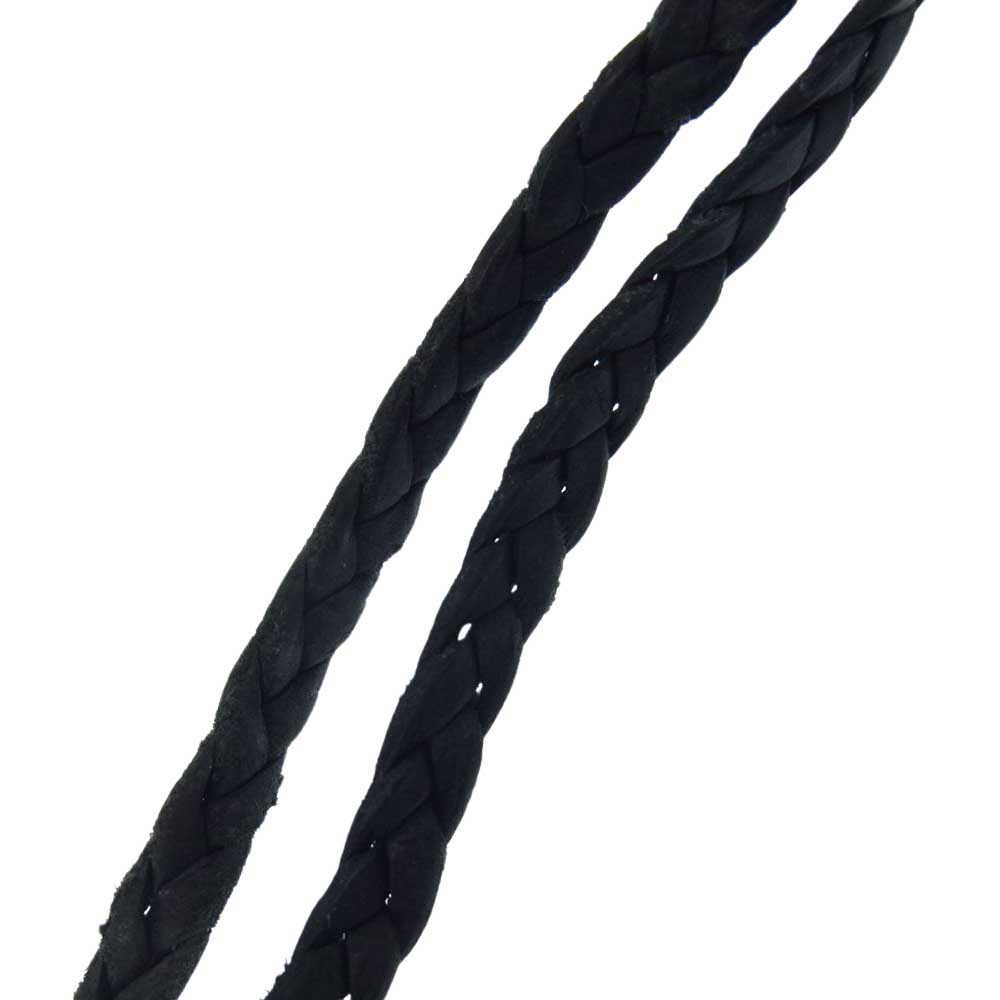 クロムハーツ LEATHER BRAID/ボロチップレザーブレード シルバーネッ