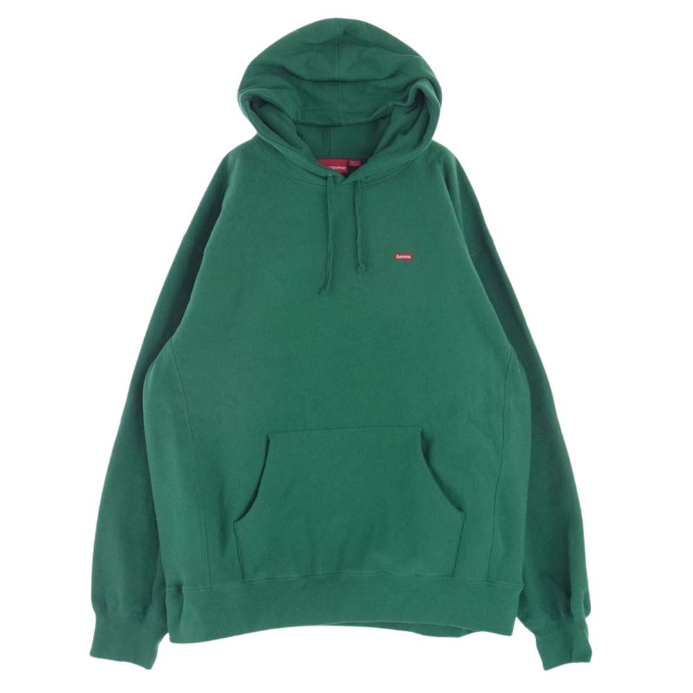 Supreme シュプリーム パーカー 21AW Small Box Hooded Sweatshirt スモール ボックス フーディー スウェットシャツ ライト パイン グリーン系 XXLarge