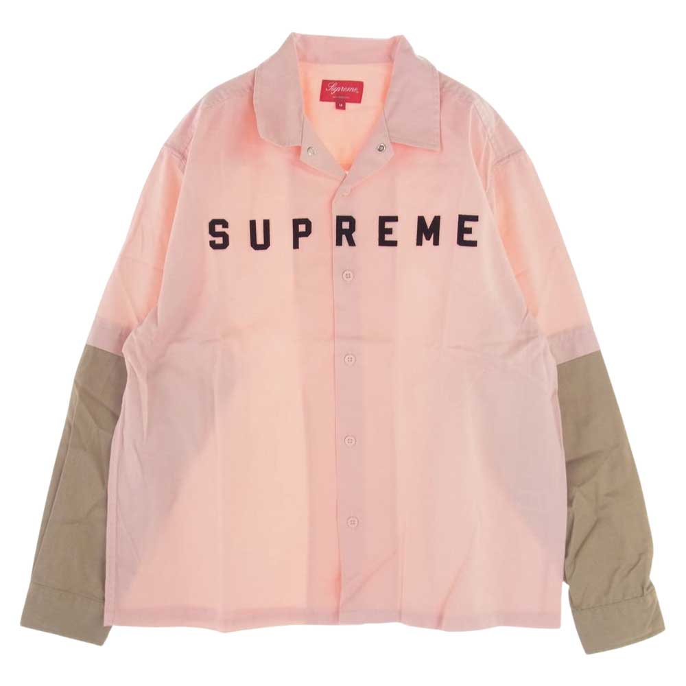 M Supreme 2-Tone Work Shirt pink ワークシャツ