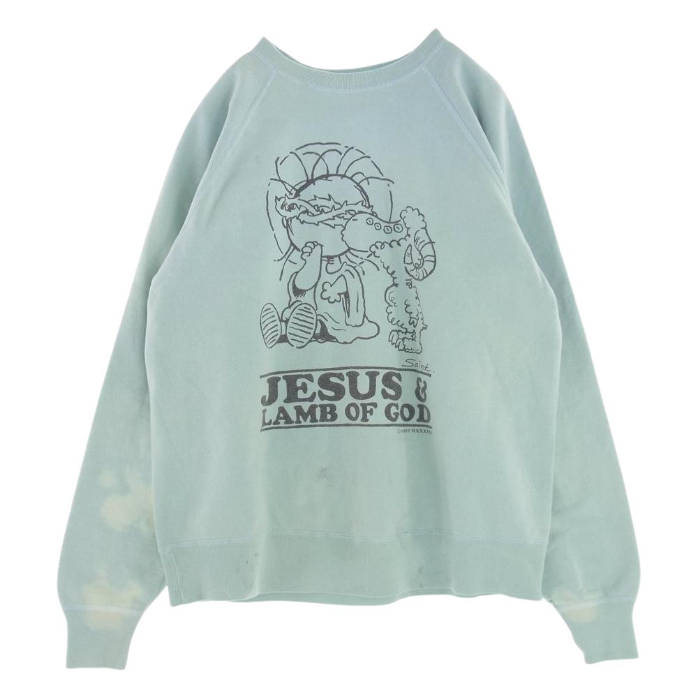 23aw SAINT M×××××× CREW NECK SWEAT JESUSレディメイド