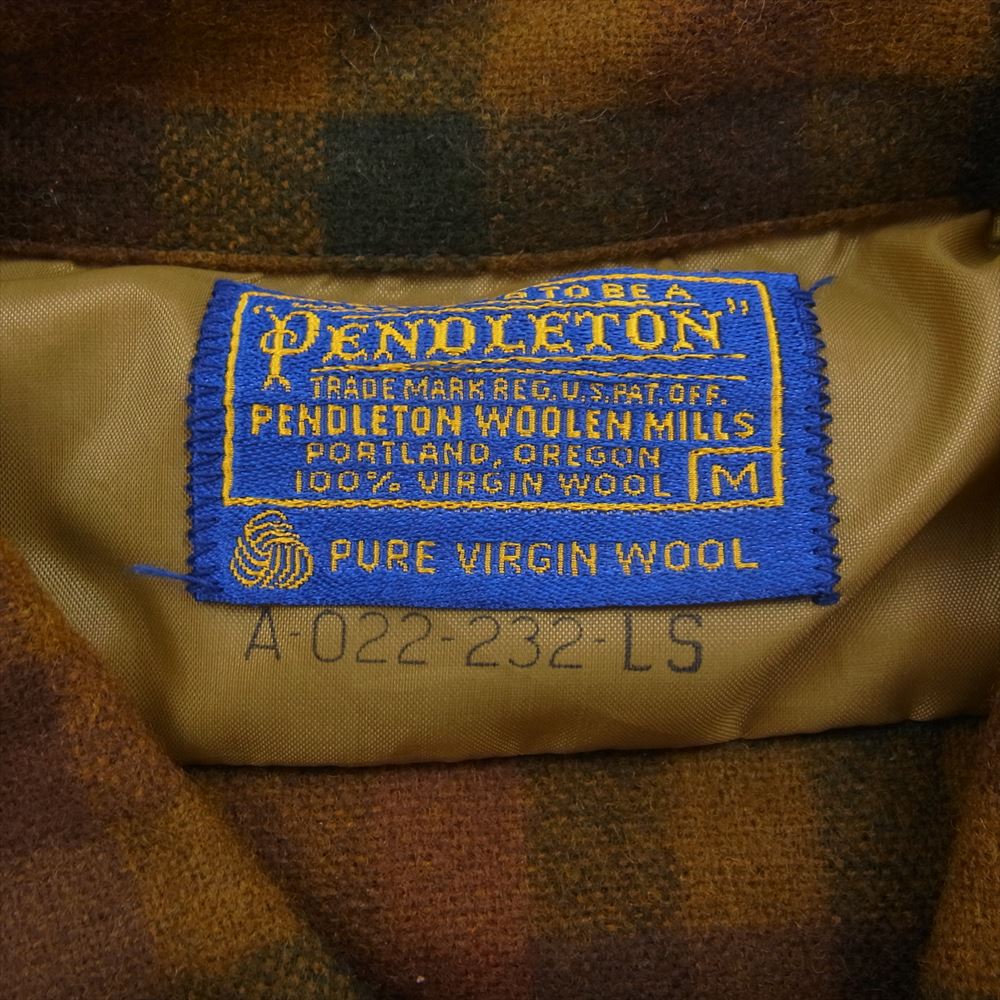 PENDLETON ペンドルトン 長袖シャツ ヴィンテージ 60s Board Shirt