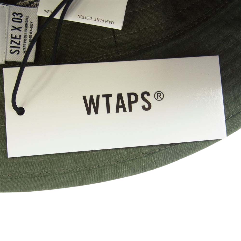 WTAPS ダブルタップス 帽子 21AW 212HCDT-HT15 JUNGLE 01 HAT