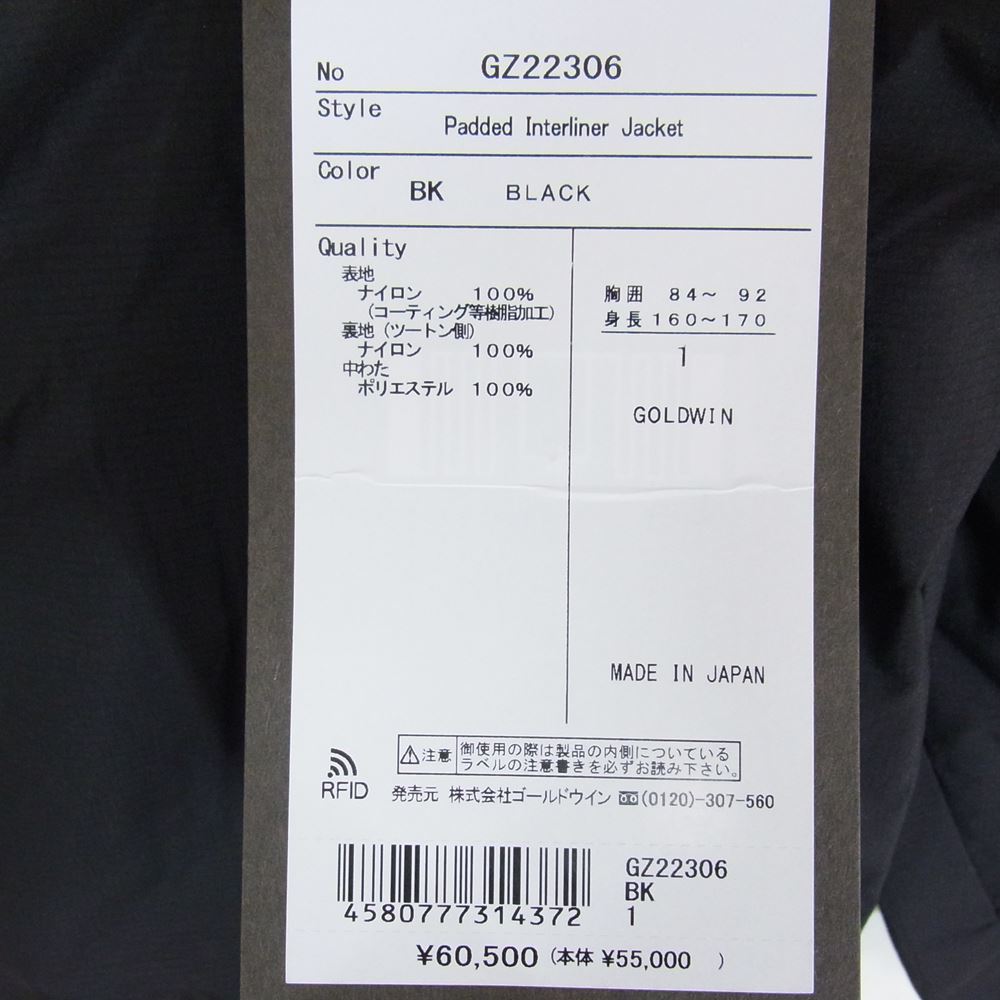 ゴールドウィン GOLDWIN ジャケット GZ22306 Padded Interliner Jacket