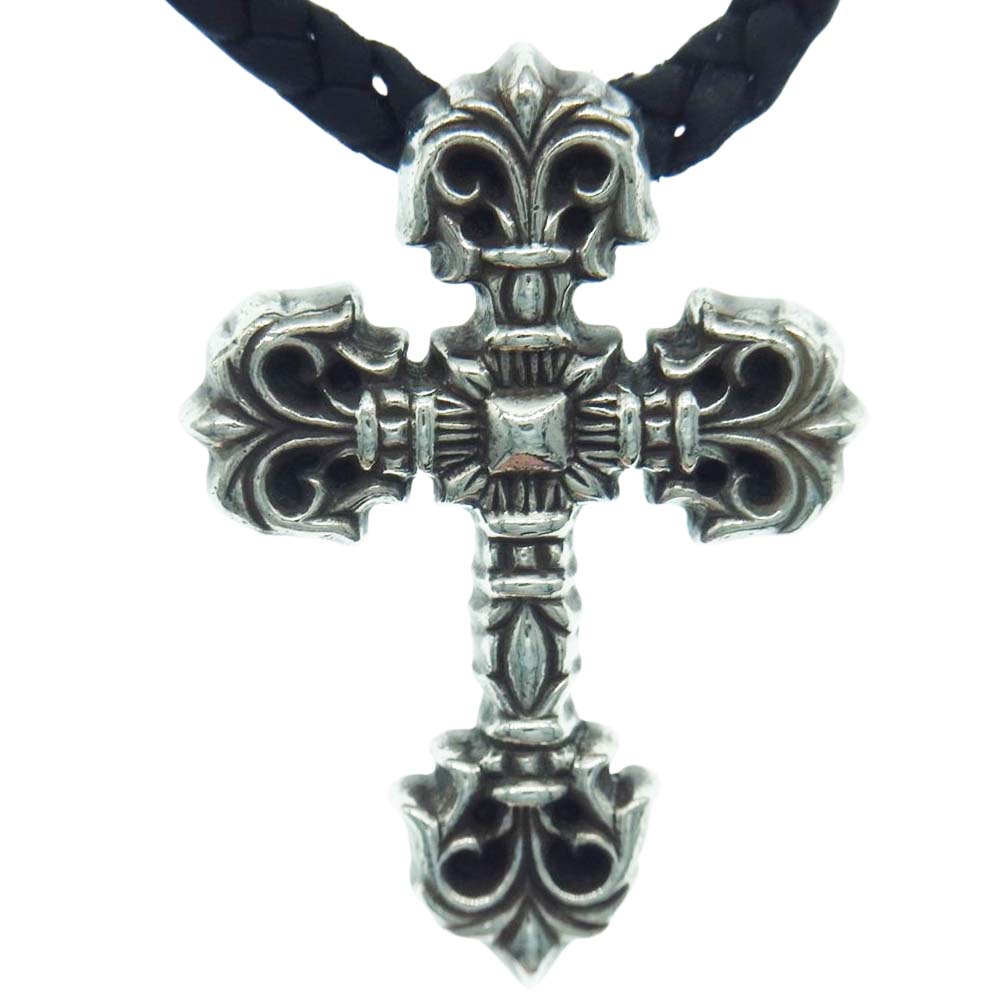 CHROME HEARTS クロムハーツ（原本無） ネックレス FILIG CROSS-XSM LB