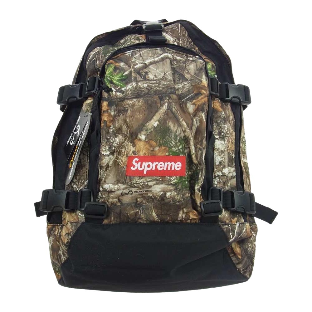 supreme 19aw backpack realtree camoリュックのマチを知りたいのと