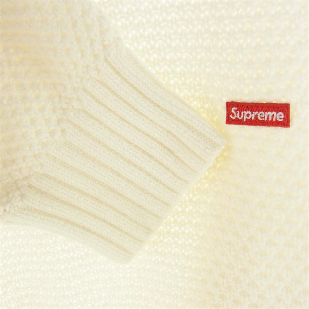 トップスsupreme small box logo ニット L White - ニット/セーター