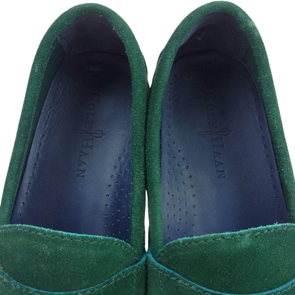 COLE HAAN コールハーン その他靴 c11177 Penny Loafers Green Suede Leather スエードレザー コインローファー グリーン系 9.5