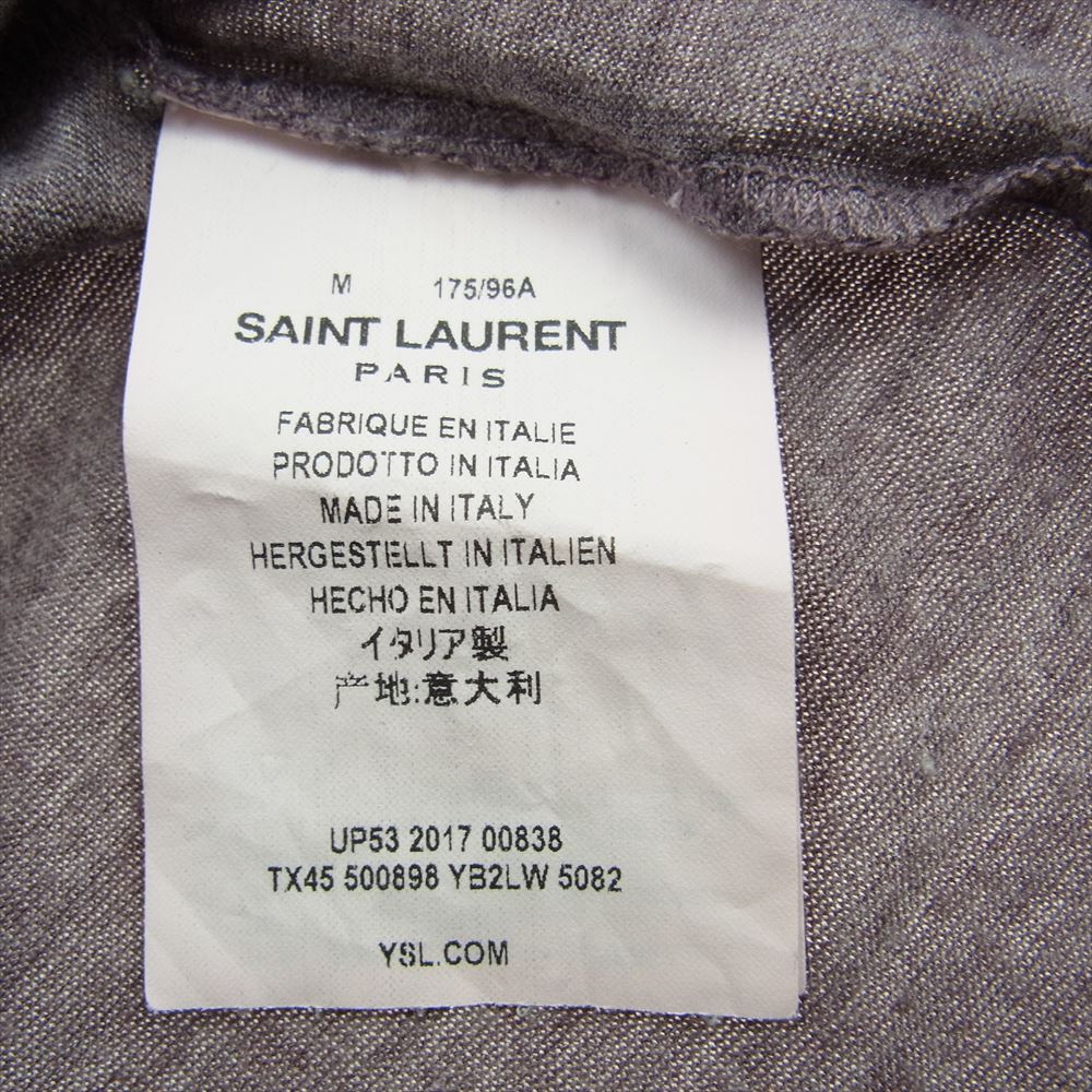 SAINT LAURENT サンローラン Ｔシャツ 500898 YB2LW PARIS パリ