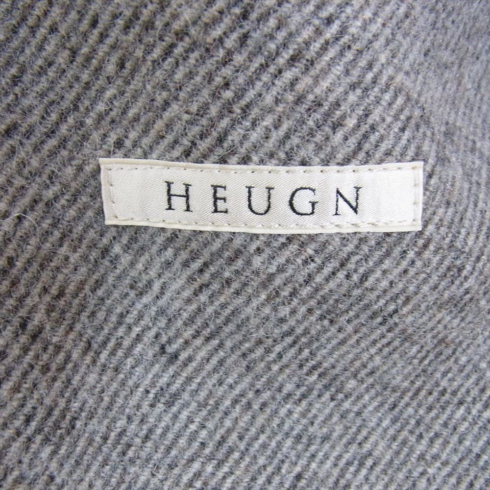 ユーゲン HEUGN 21AW COAT017 Ellen フランネル カバーオール ジャケット ベージュ系 BEIGE 3【美品】約59cm袖丈