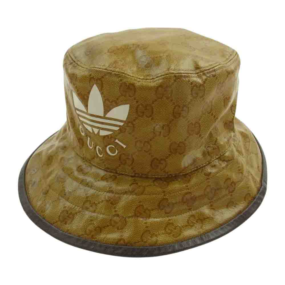 GUCCI グッチ 帽子 × adidas アディダス Bucket Hat ナイロン バケット