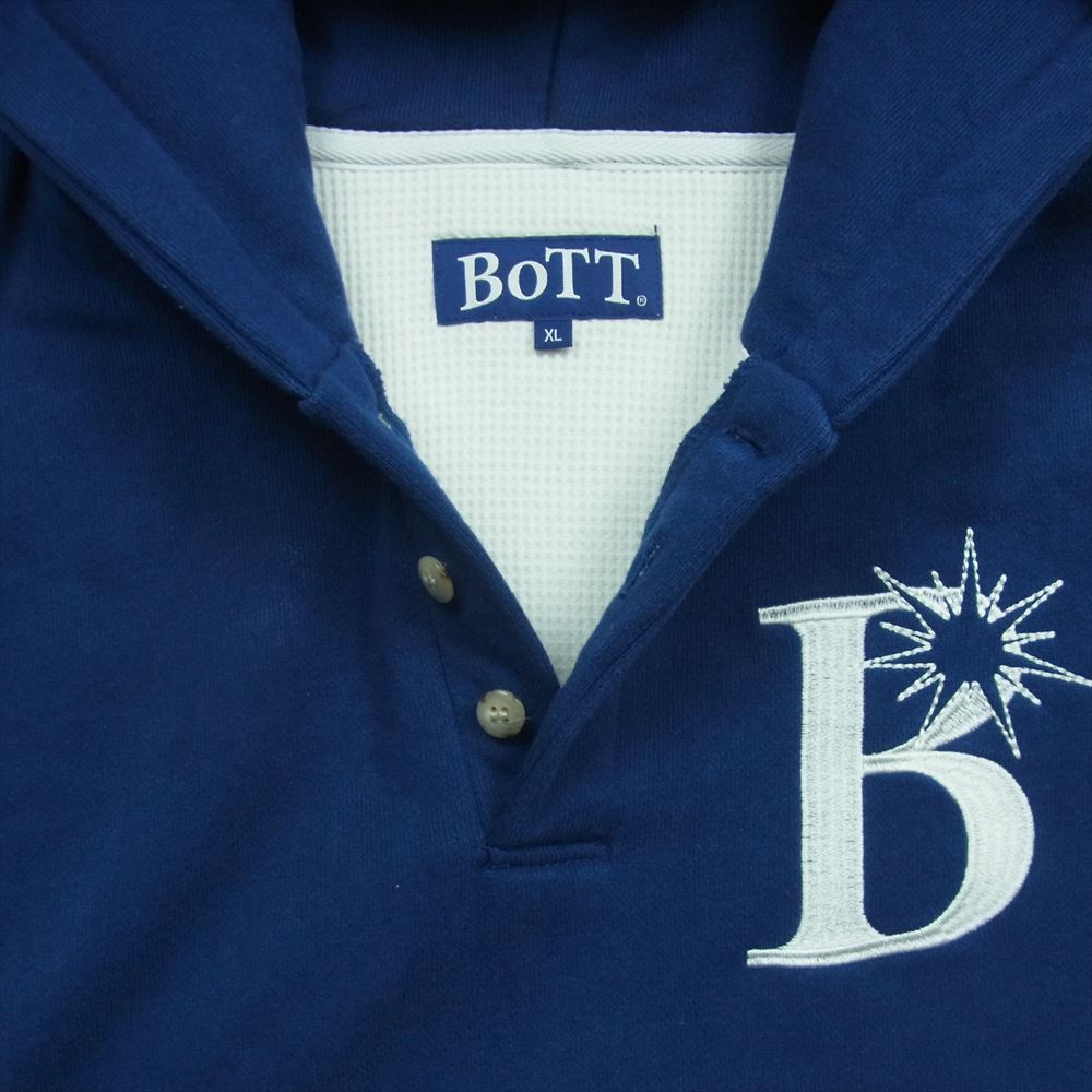 ボット BoTT パーカー 223BoTT07 2 Tone Pullover Hoodie 裏地サーマル