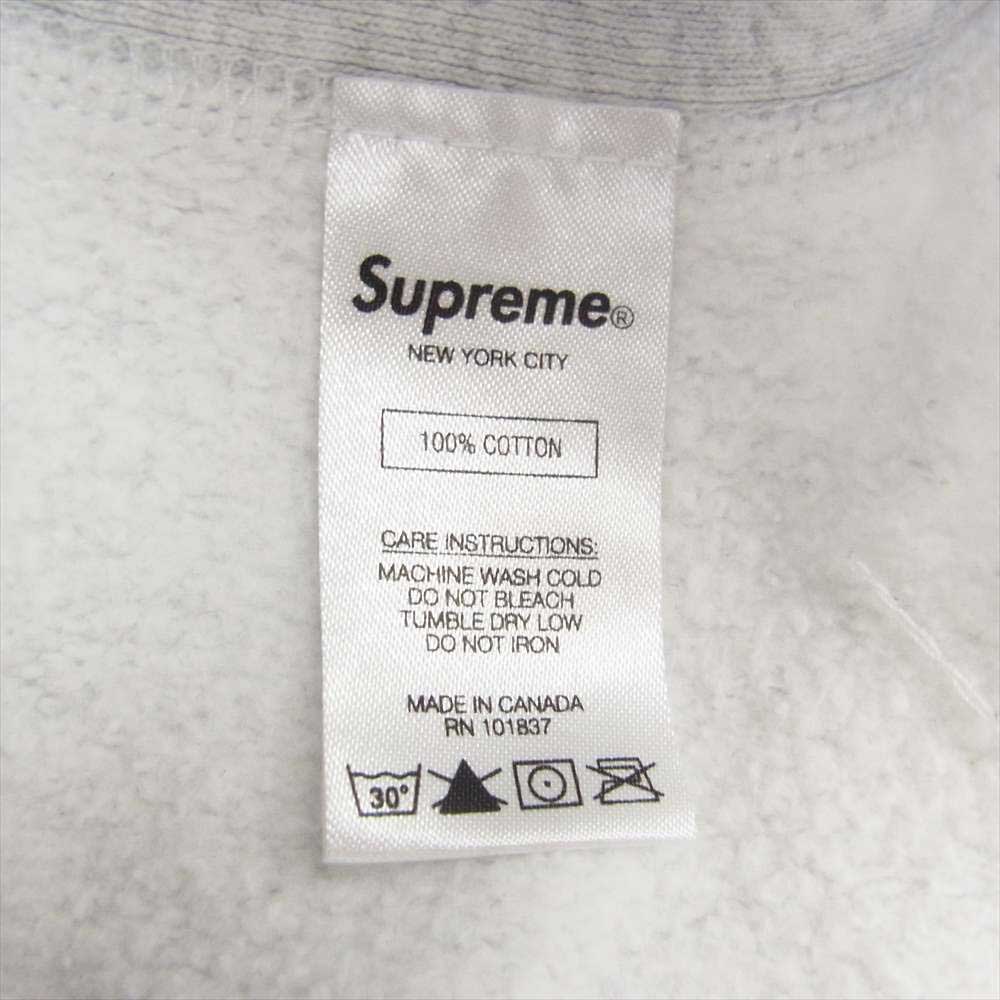 Supreme シュプリーム パーカー 19SS Apple Hooded Sweatshirt アップル フーデッド スウェット シャツ プルオーバー パーカー グレー系 M