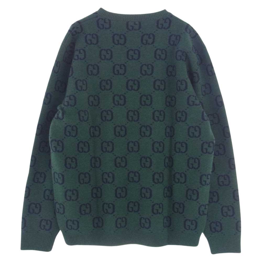 GUCCI グッチ ニット 678942 XKB6P GG総柄 ロゴ Vネック ニット