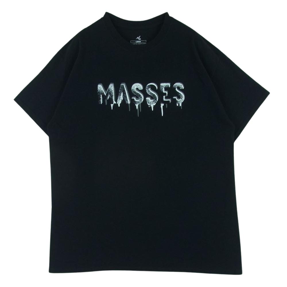 MASSES「T-SHIRT CROSSBORN」プリントティーシャツ　L  黒キムタク
