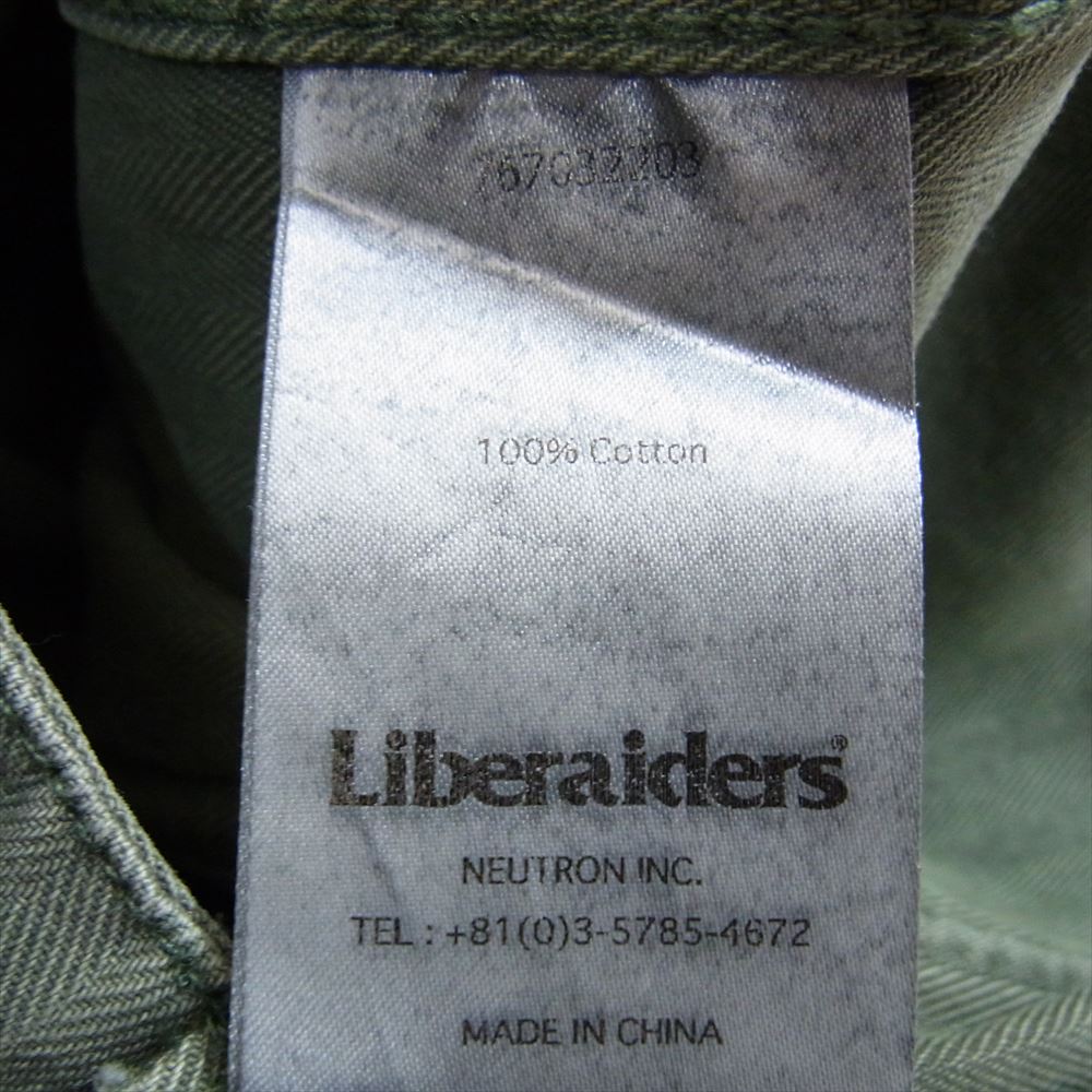 リベレイダース Liberaiders パンツ GARMENTDYED HERRINGBONE PANTS