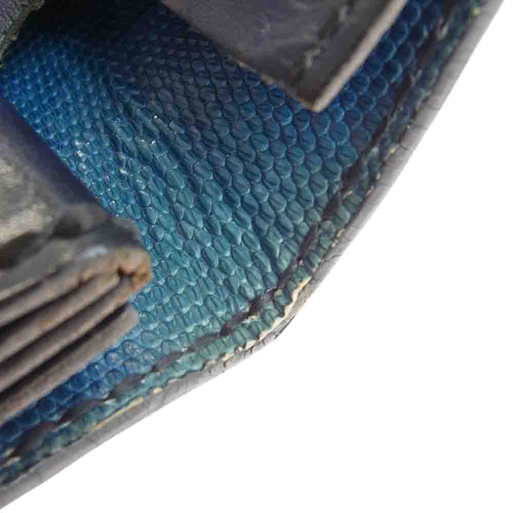 サムライクラフト Samurai Craft 財布 クロコ レザー 二つ折り 財布 ブラック系