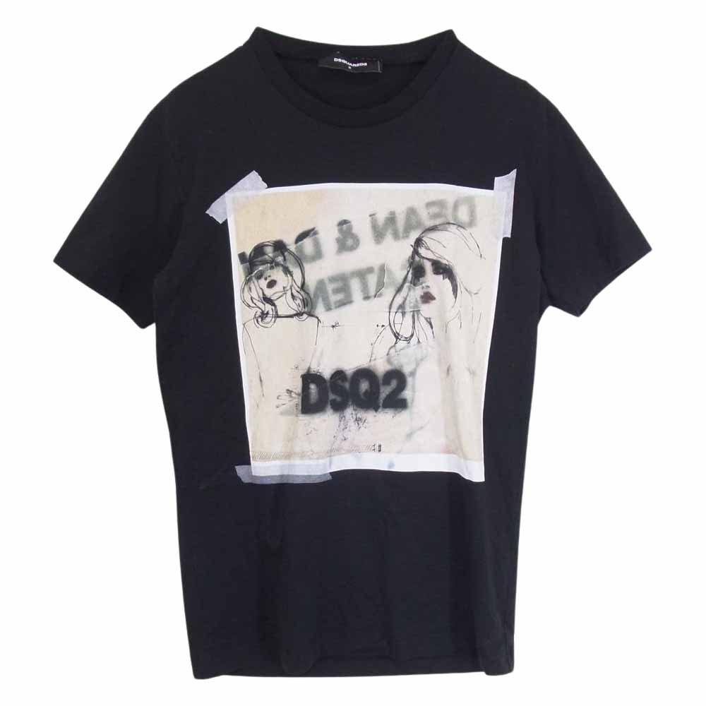 DSQUARED2 ディースクエアード Ｔシャツ S74GD0147 プリント 半袖 T