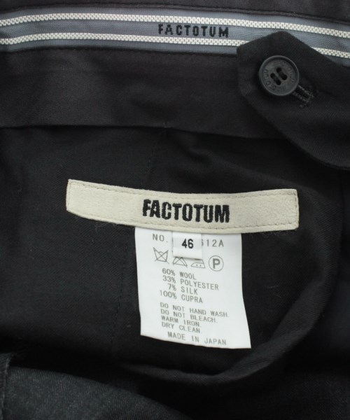 ファクトタム FACTOTUM スラックス グレー 46(M位)【古着】 【中古