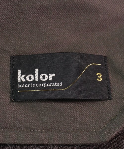 カラー kolor スラックス 茶系 3(L位)【古着】 【中古】｜kolor｜店舗