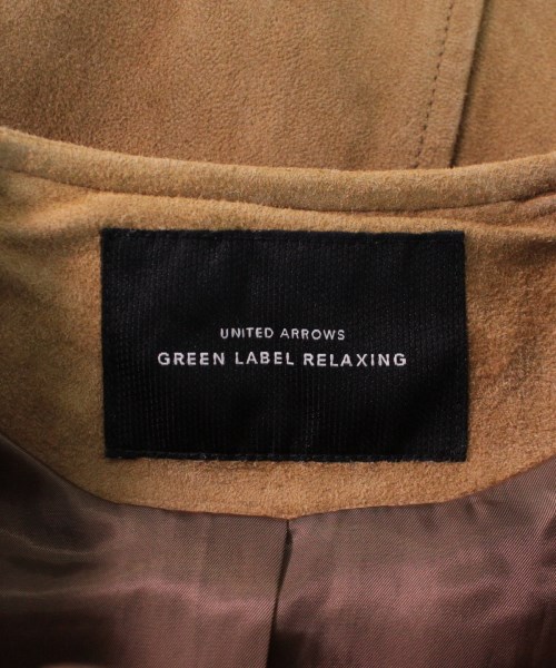 グリーンレーベルリラクシング green label relaxing ライダース 茶 36(S位)【古着】 【中古】 green label  relaxing USED/古着（その他アウター）｜green label relaxingのUSED/古着通販サイト SMASELL（スマセル）