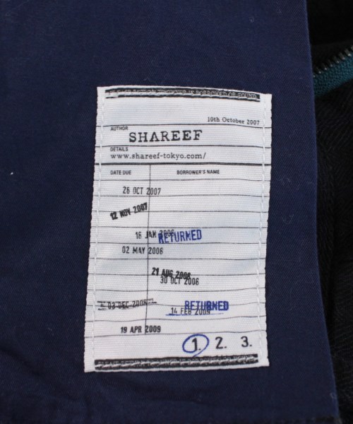 シャリーフ SHAREEF パンツ（その他） 黒x紫(ストライプ) 1(S位)【古着