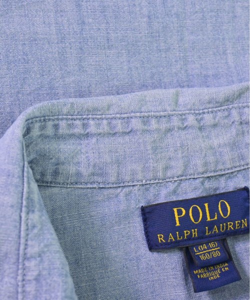 ポロラルフローレン Polo Ralph Lauren シャツ 水色 160【古着