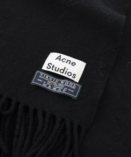 アクネストゥディオズ Acne Studios マフラー 黒 -【古着】 【中古