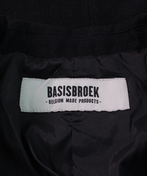 バシスブローク BASISBROEK チェスターコート 黒 -(M位)【古着