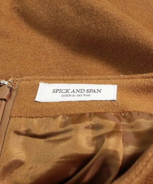 スピックアンドスパン Spick and Span ひざ丈スカート 茶系 34(XS位