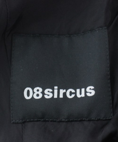 ゼロエイトサーカス 08sircus チェスターコート 濃紺系(ストライプ