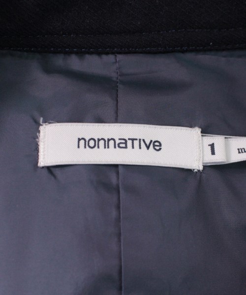 ノンネイティヴ nonnative ステンカラーコート 紺 1(S位)【古着