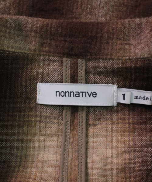 ノンネイティヴ nonnative ジャケット 茶xベージュ(チェック) 1(S位)【古着】 【中古】 nonnative USED/古着（その他 アウター）｜nonnativeのUSED/古着通販サイト SMASELL（スマセル）